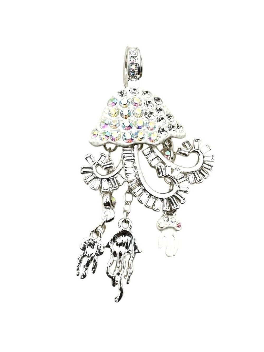 Kirks Folly Womens Crystal Magnetic Enhancer Pendant Jelly Fish
